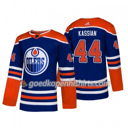 Edmonton Oilers Zack Kassian 44 Adidas 2018-2019 Alternate Authentic Shirt - Mannen